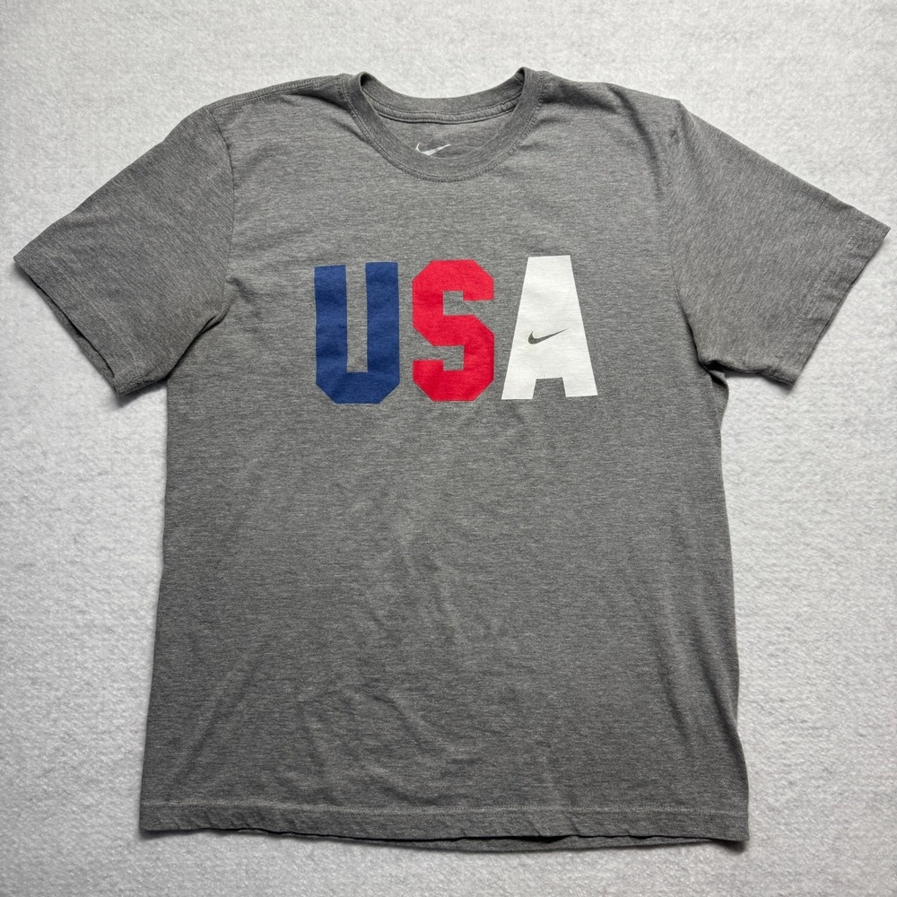 Nike Dri-FIT United States America USA Team Short Sleeve Shirt Men's Size Medium